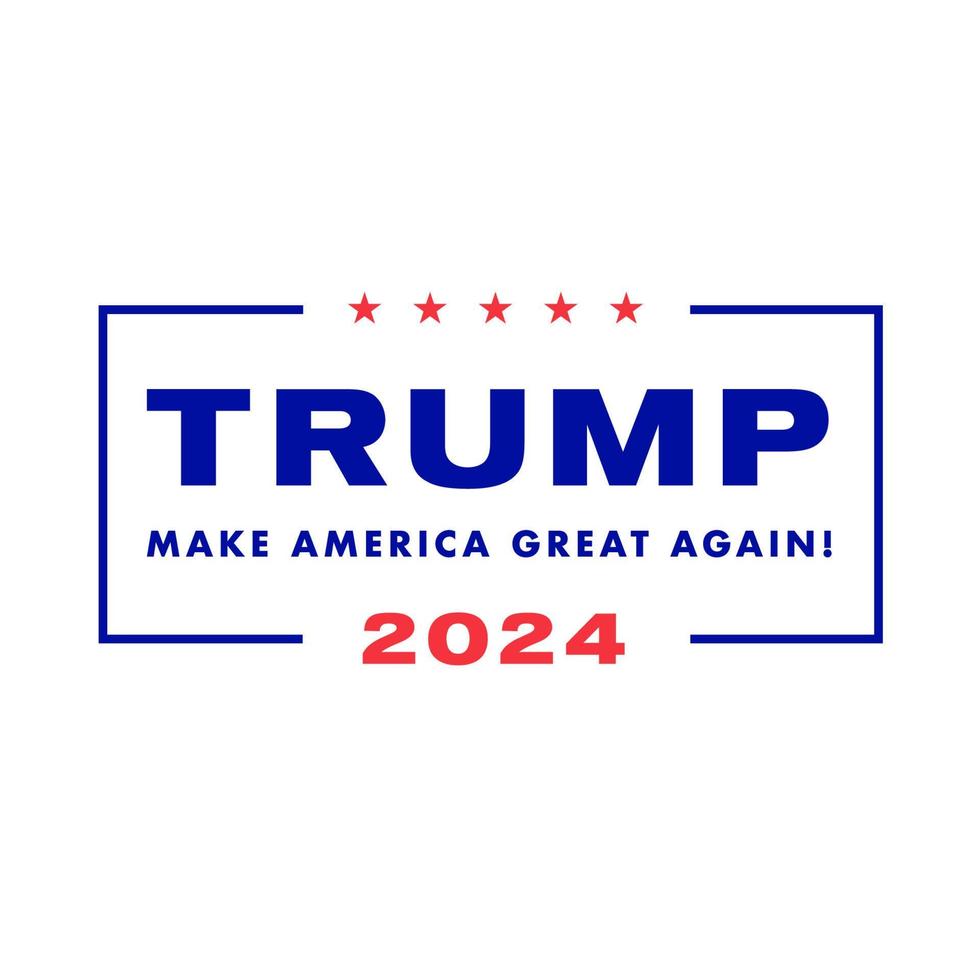 troef maken Amerika Super goed opnieuw 2024 campagne logo vector