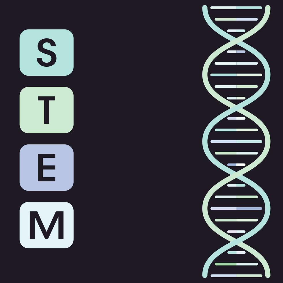 stam wetenschap technologie bouwkunde en wiskunde vector illustratie achtergrond grafisch