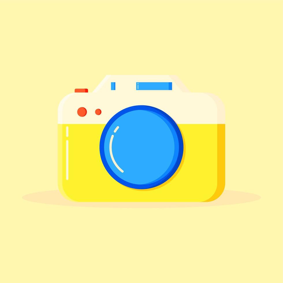 vector tekenfilm illustratie van een camera