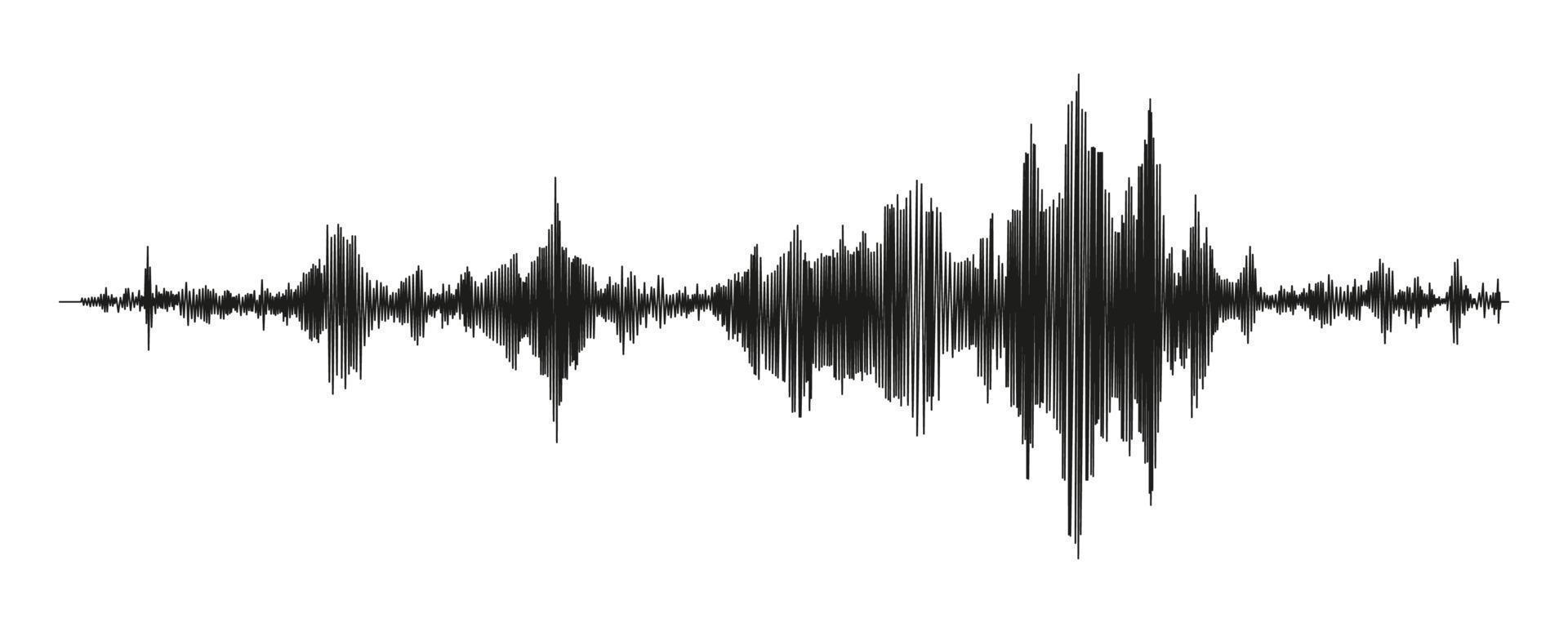 seismograaf meting of liggen detector grafiek. seismisch metingen met gegevens dossier. vector illustratie