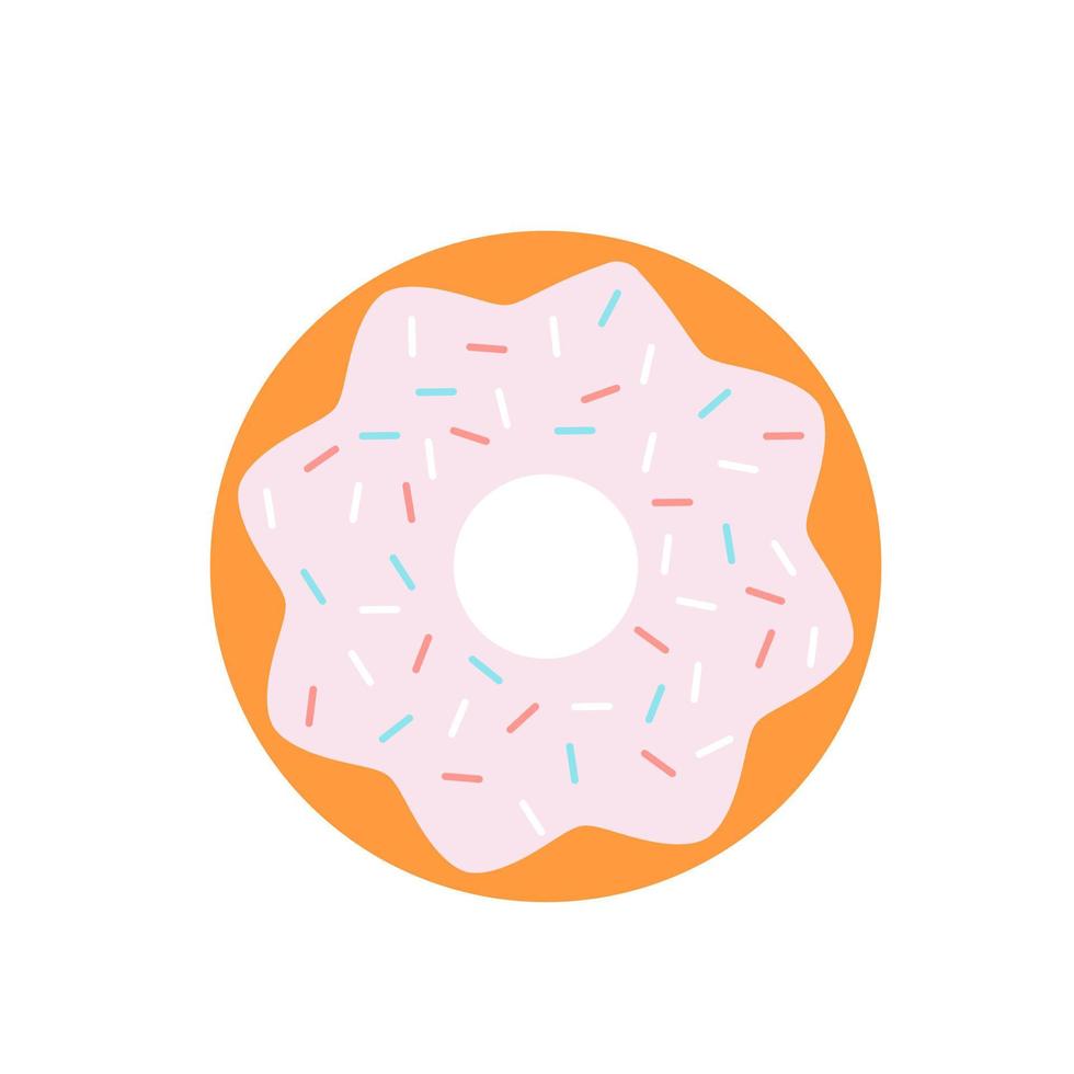 donut icoon vector. toetje illustratie teken. zoet symbool. taart logo. vector