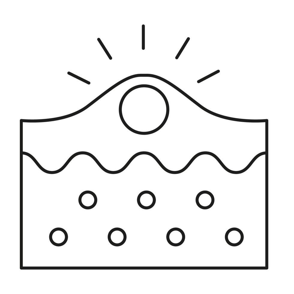 plastic chirurgie dermatologie en haar- of huid icoon. vector