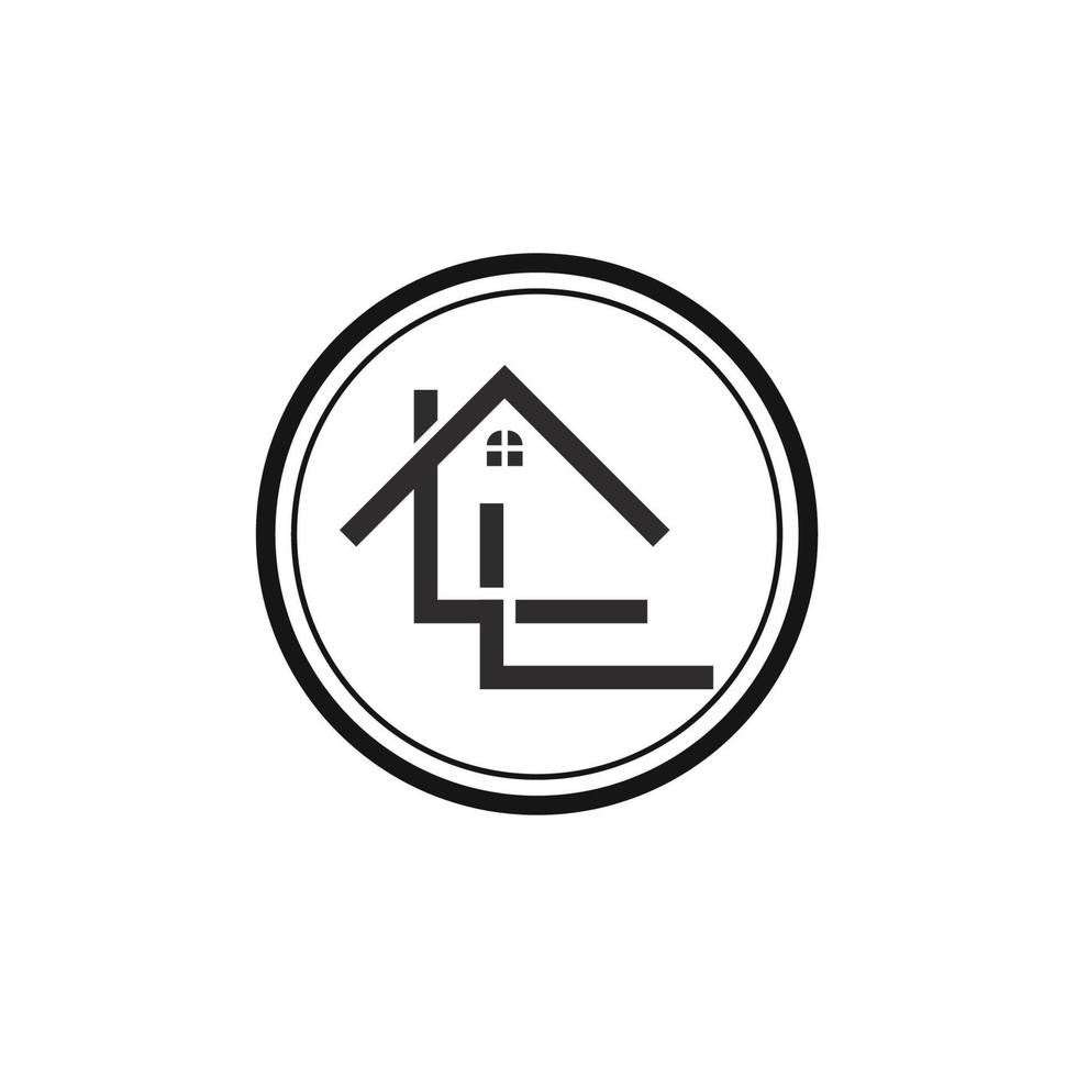 huis gebouwen logo en symbolen pictogrammen vector