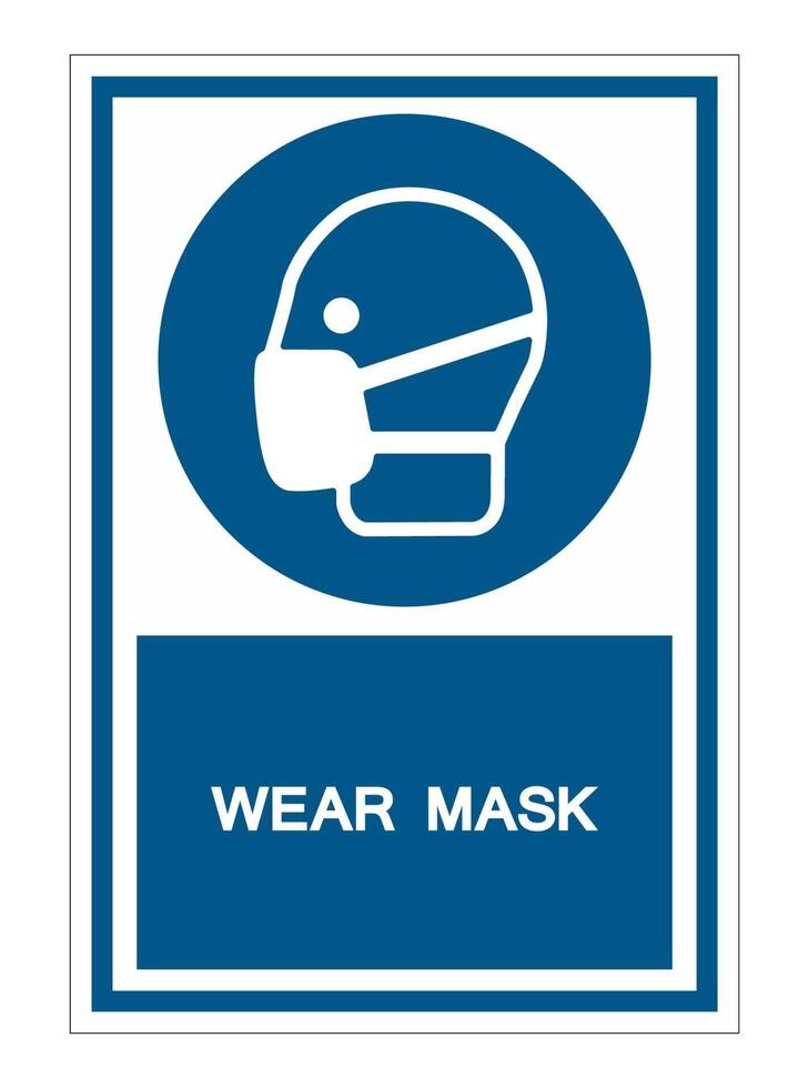 draag masker symbool teken vector