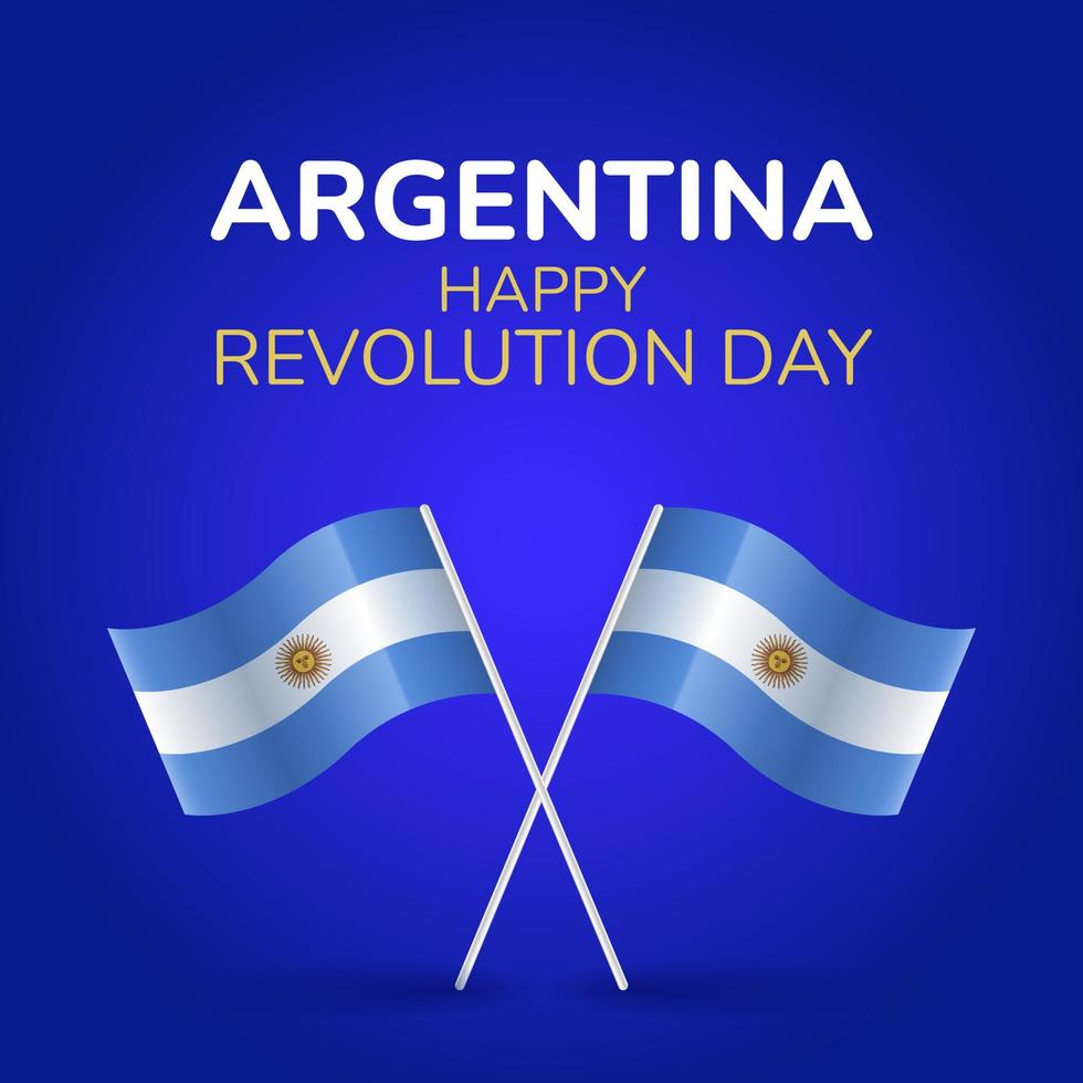 vector grafisch van Argentinië revolutie dag mooi zo voor Argentinië revolutie dag viering. vlak ontwerp. folder ontwerp. vlak illustratie