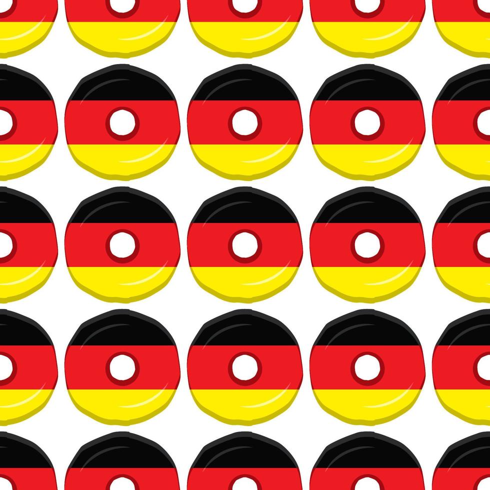 patroon koekje met vlag land Duitsland in smakelijk biscuit vector