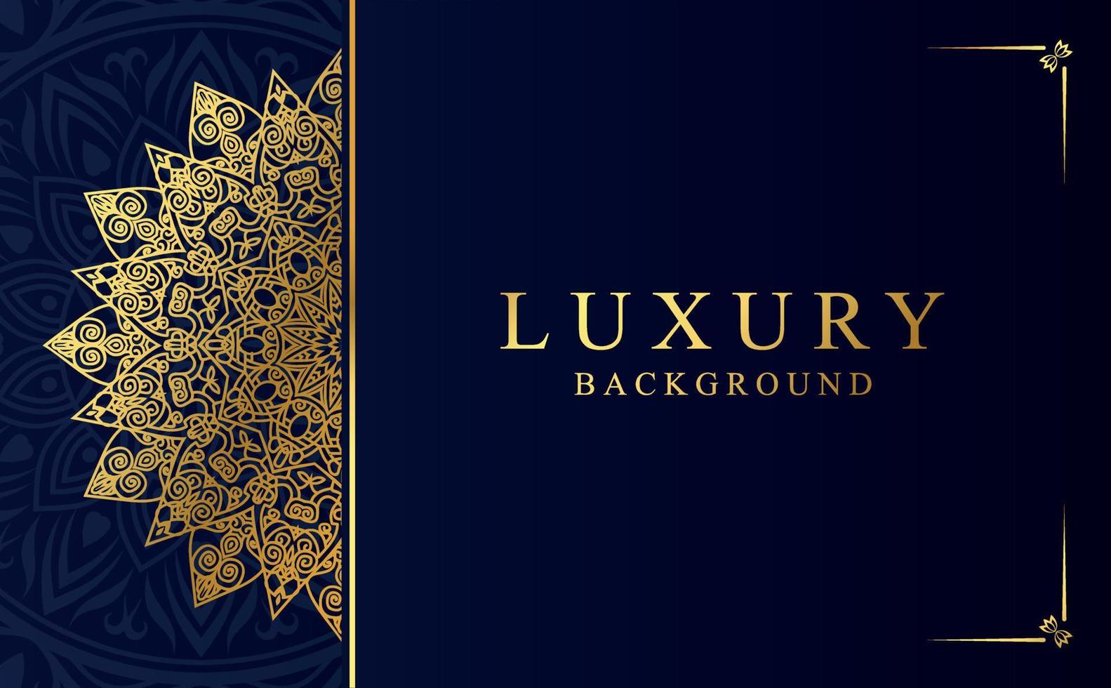 luxe gouden sier- mandala achtergrond. mooi arabesk patroon mandala ontwerp vector