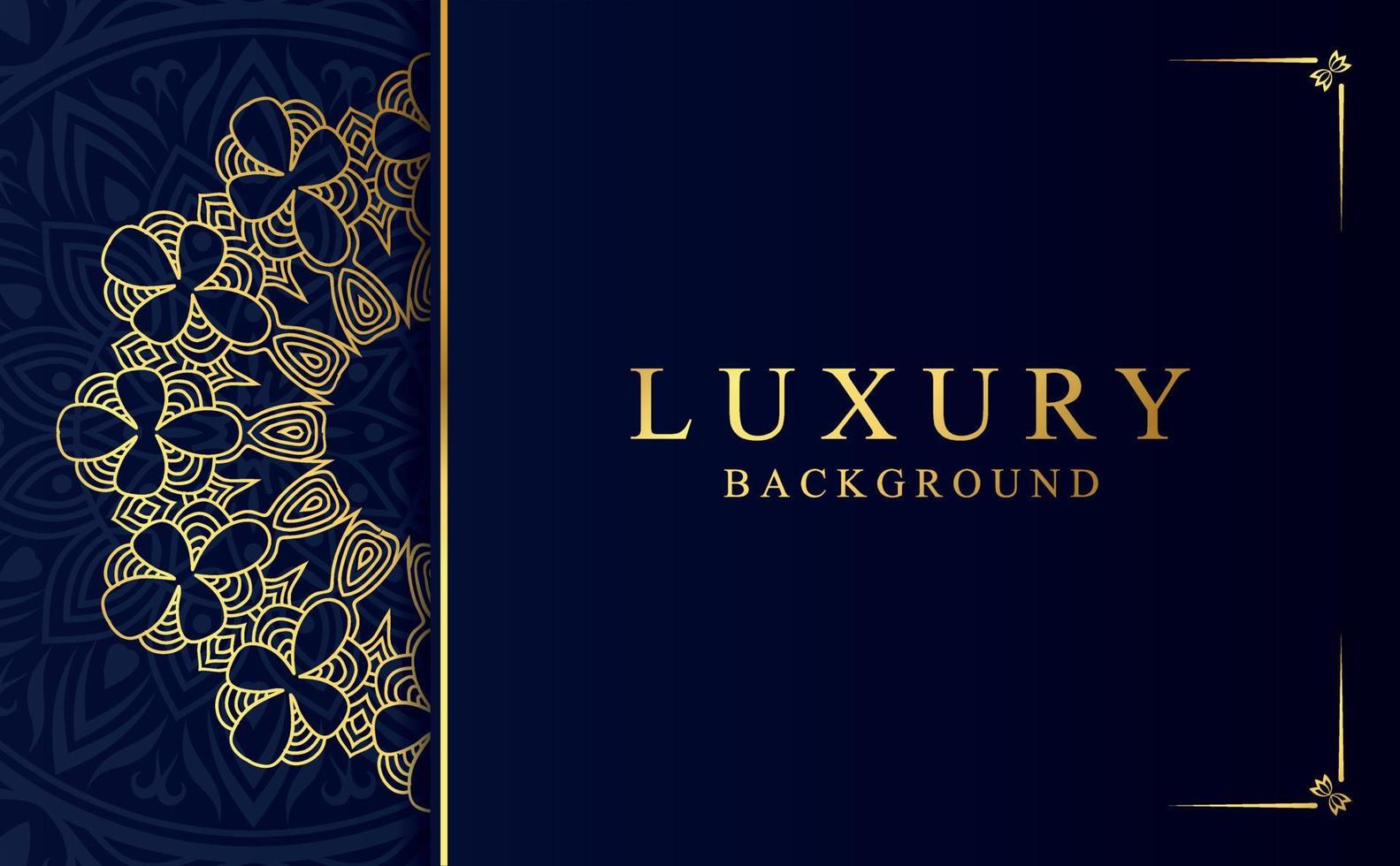 luxe gouden mandala ontwerp achtergrond in Arabisch stijl vector