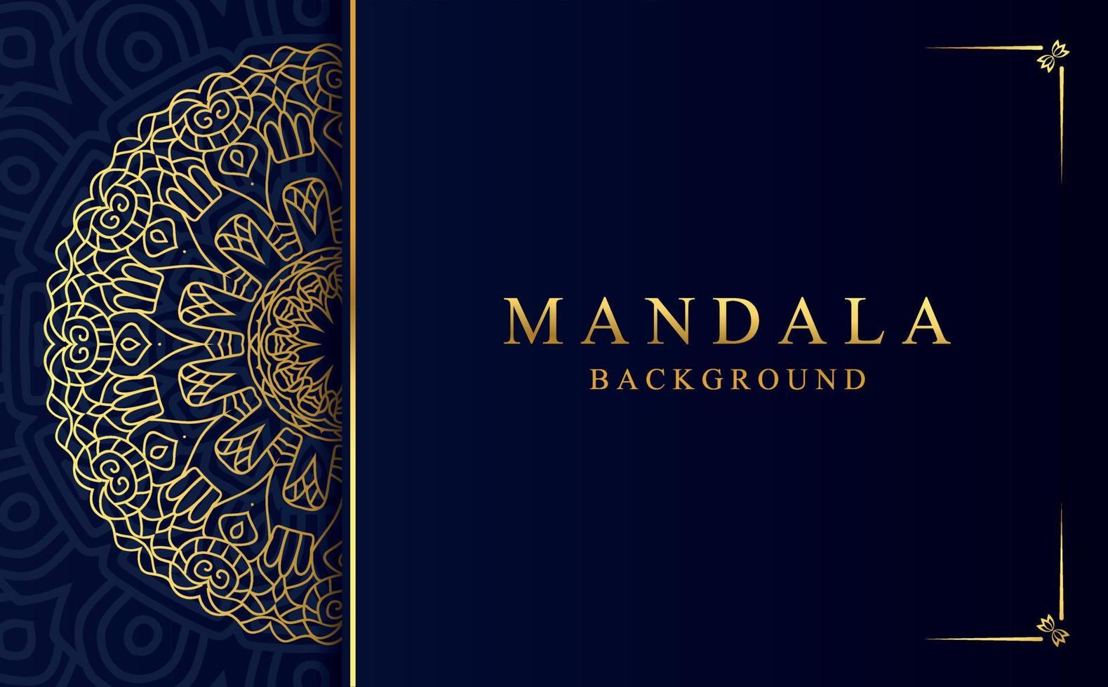 luxe gouden sier- mandala ontwerp achtergrond vector