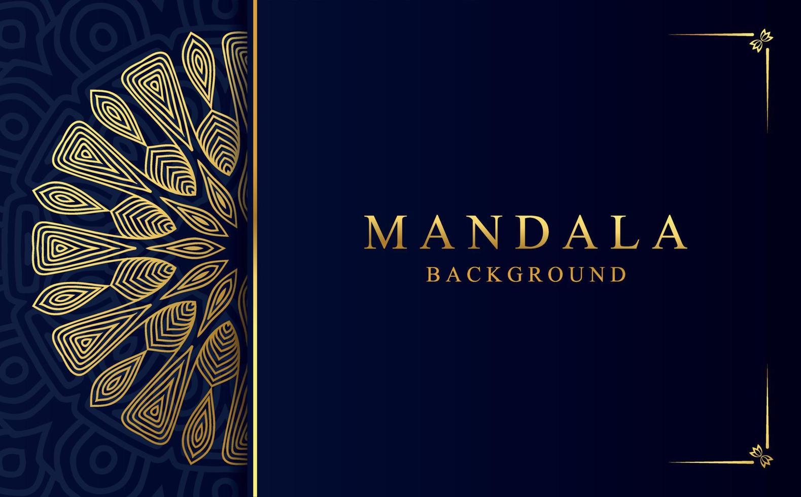 luxe gouden mandala ontwerp achtergrond in Arabisch stijl vector