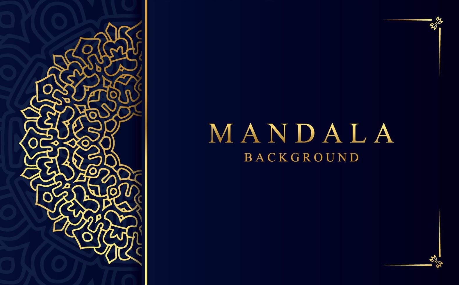 gouden arabesk mandala ontwerp achtergrond vector illustratie
