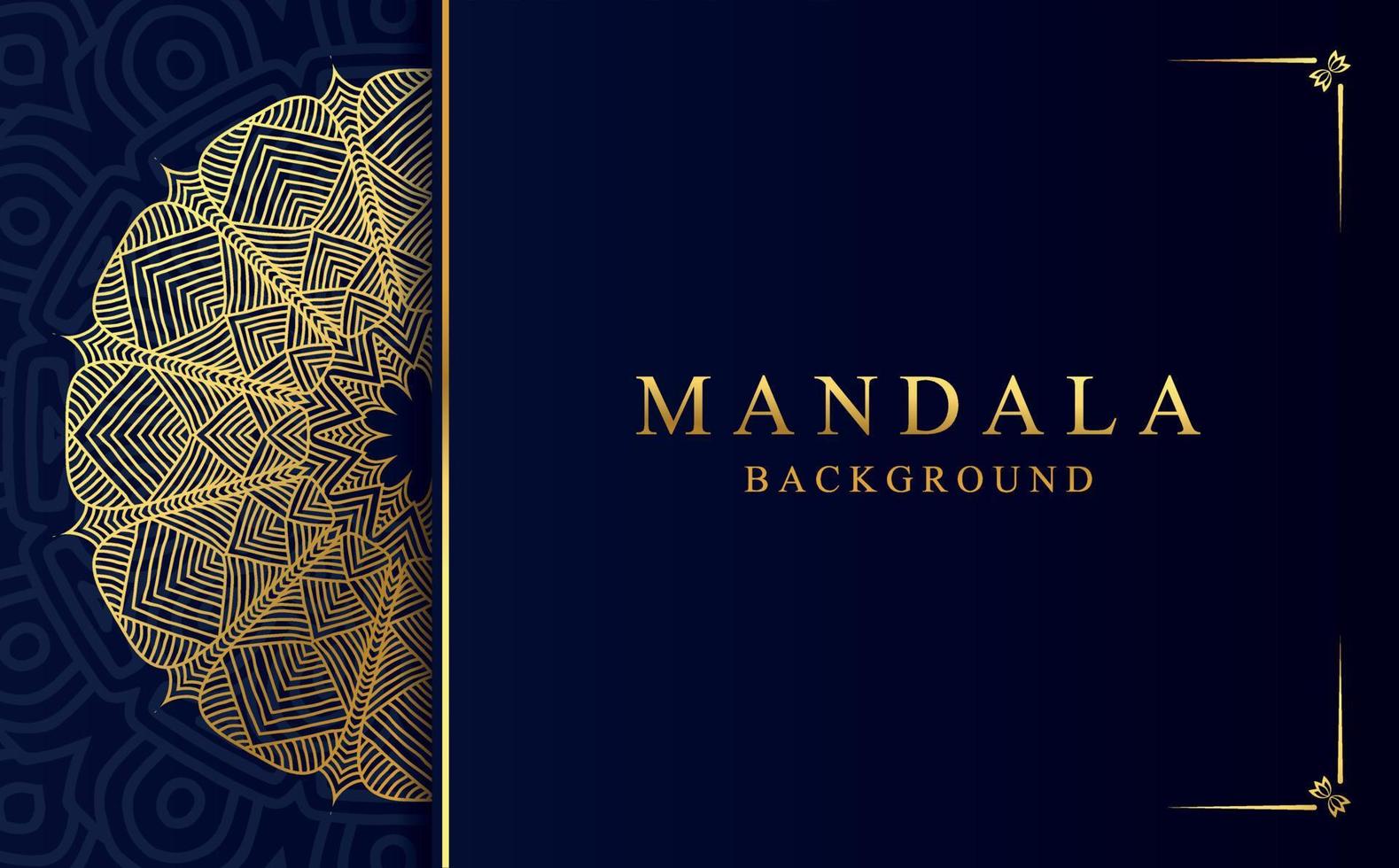 luxe gouden sier- mandala achtergrond. mooi arabesk patroon mandala ontwerp vector