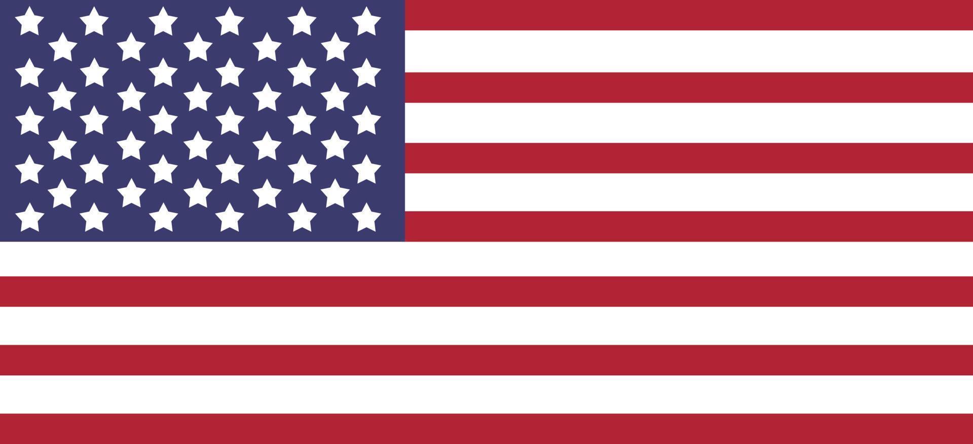 Verenigde Staten van Amerika- de vlag van Verenigde staten van Amerika. vector
