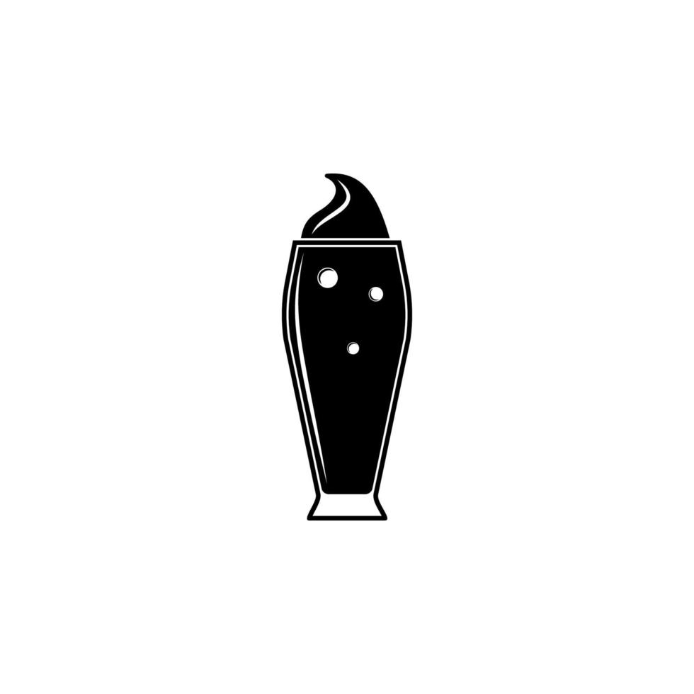 bier in een glas vector icoon illustratie