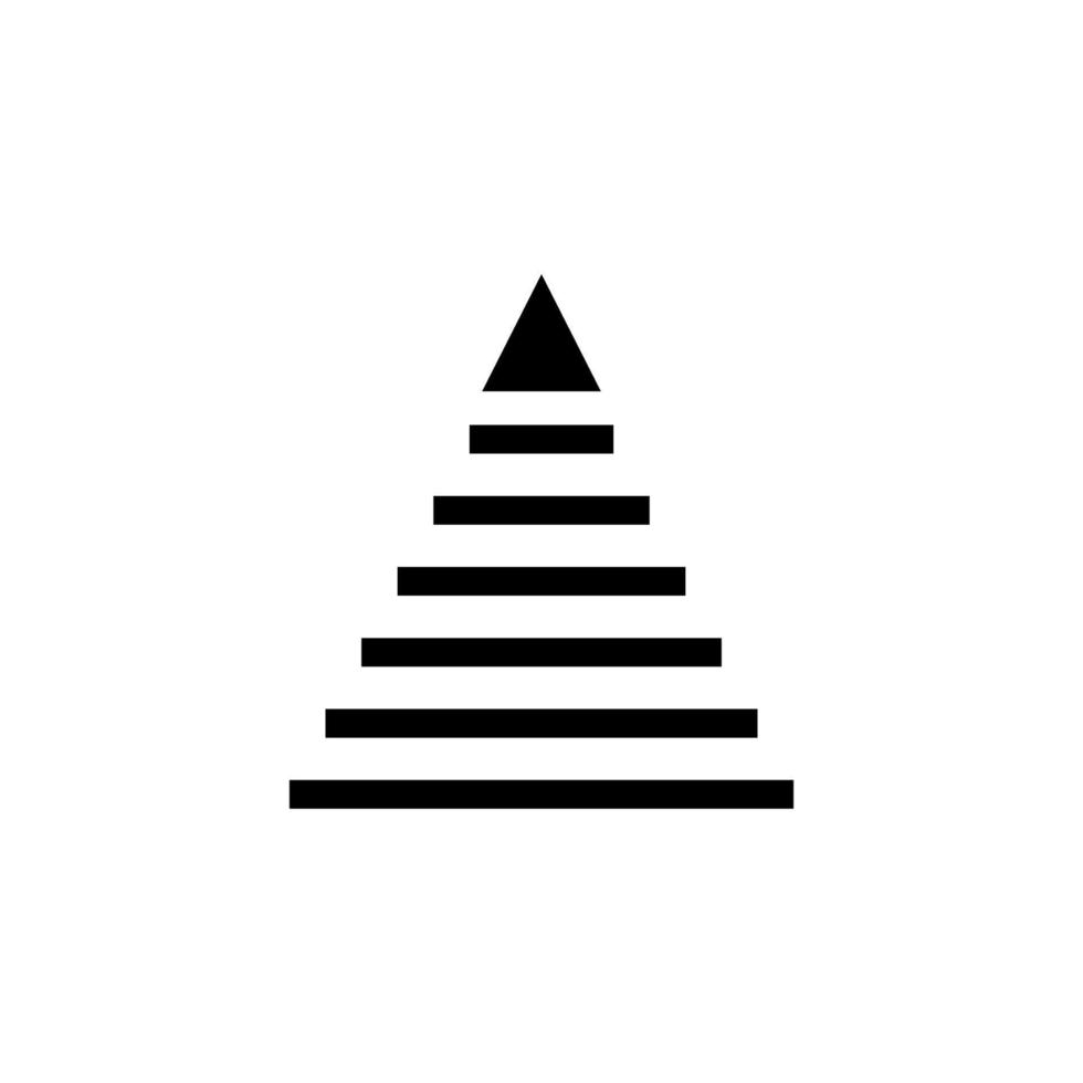 piramidaal organisatie vector icoon illustratie