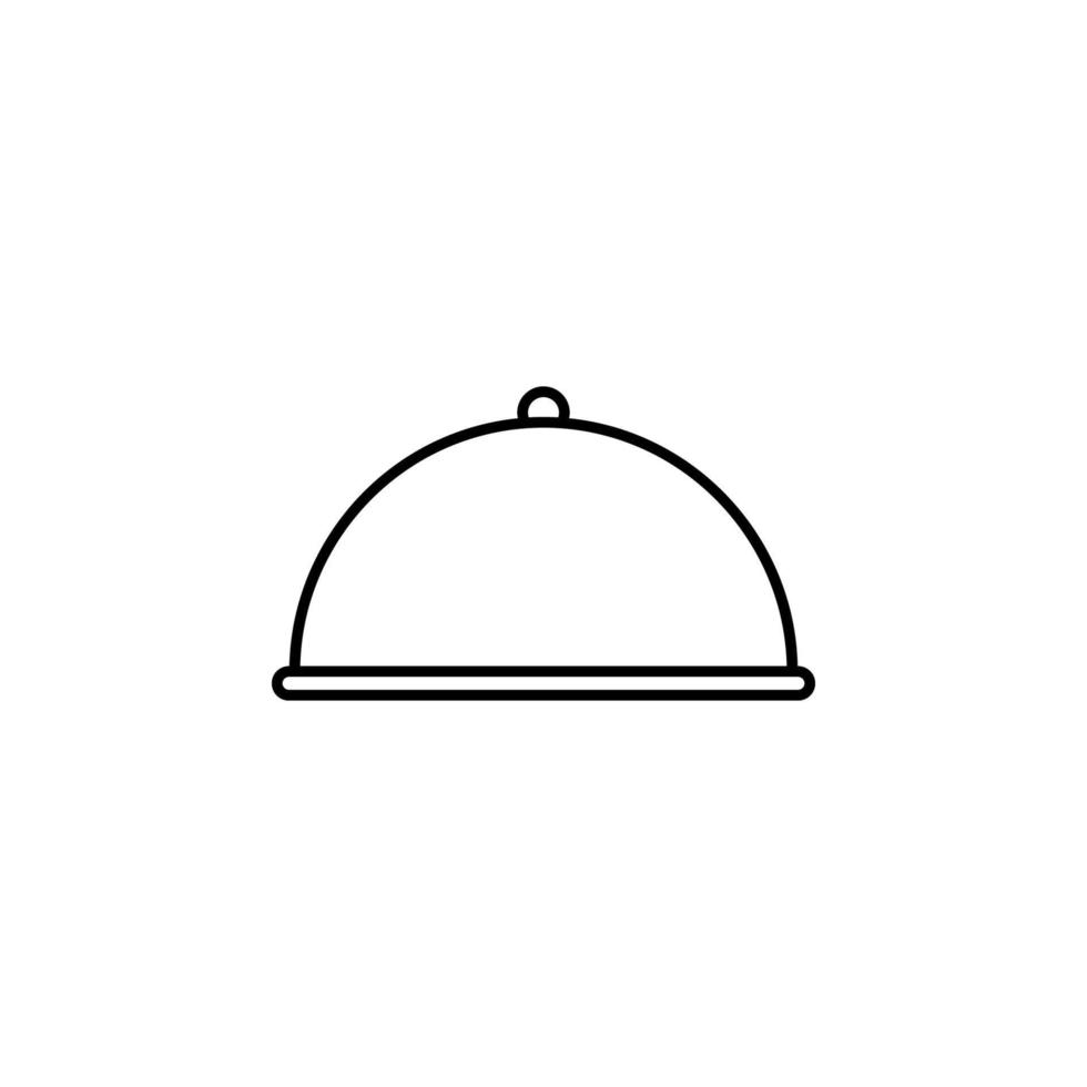 restaurant dienblad vector icoon illustratie