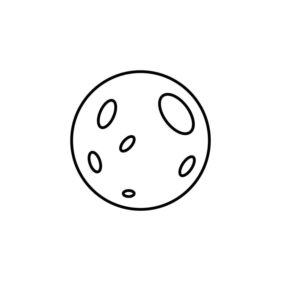 vol maan vector icoon illustratie