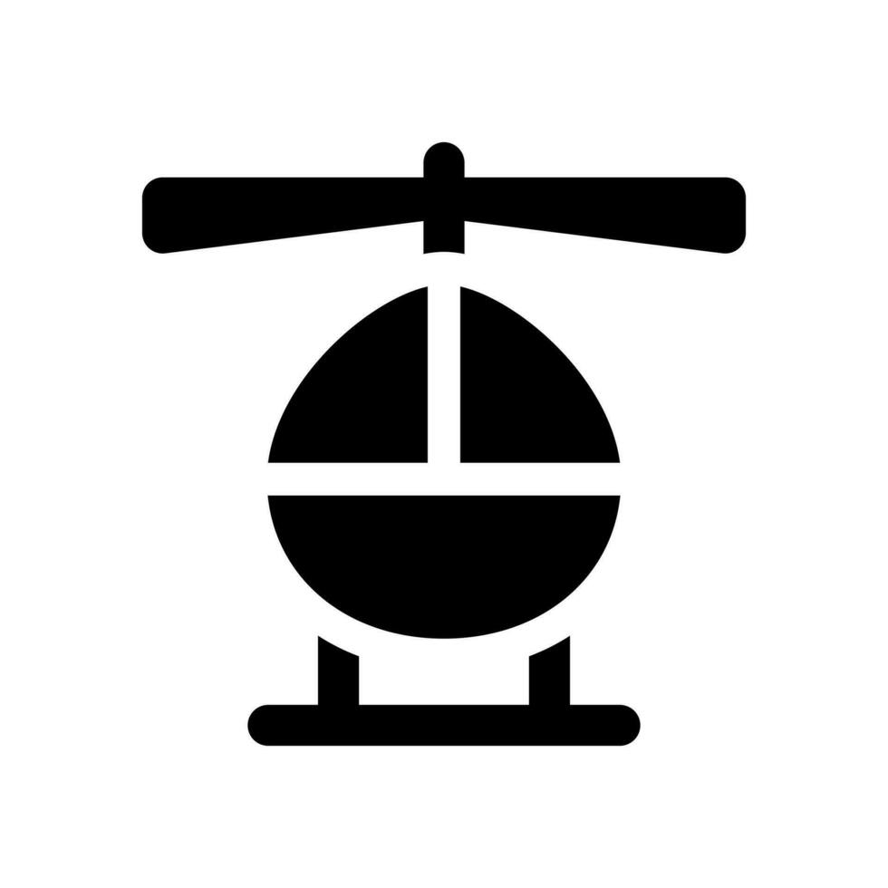 helikopter vector icoon. vliegtuig illustratie teken. vlieg symbool. vliegmaatschappij logo geïsoleerd Aan wit achtergrond.