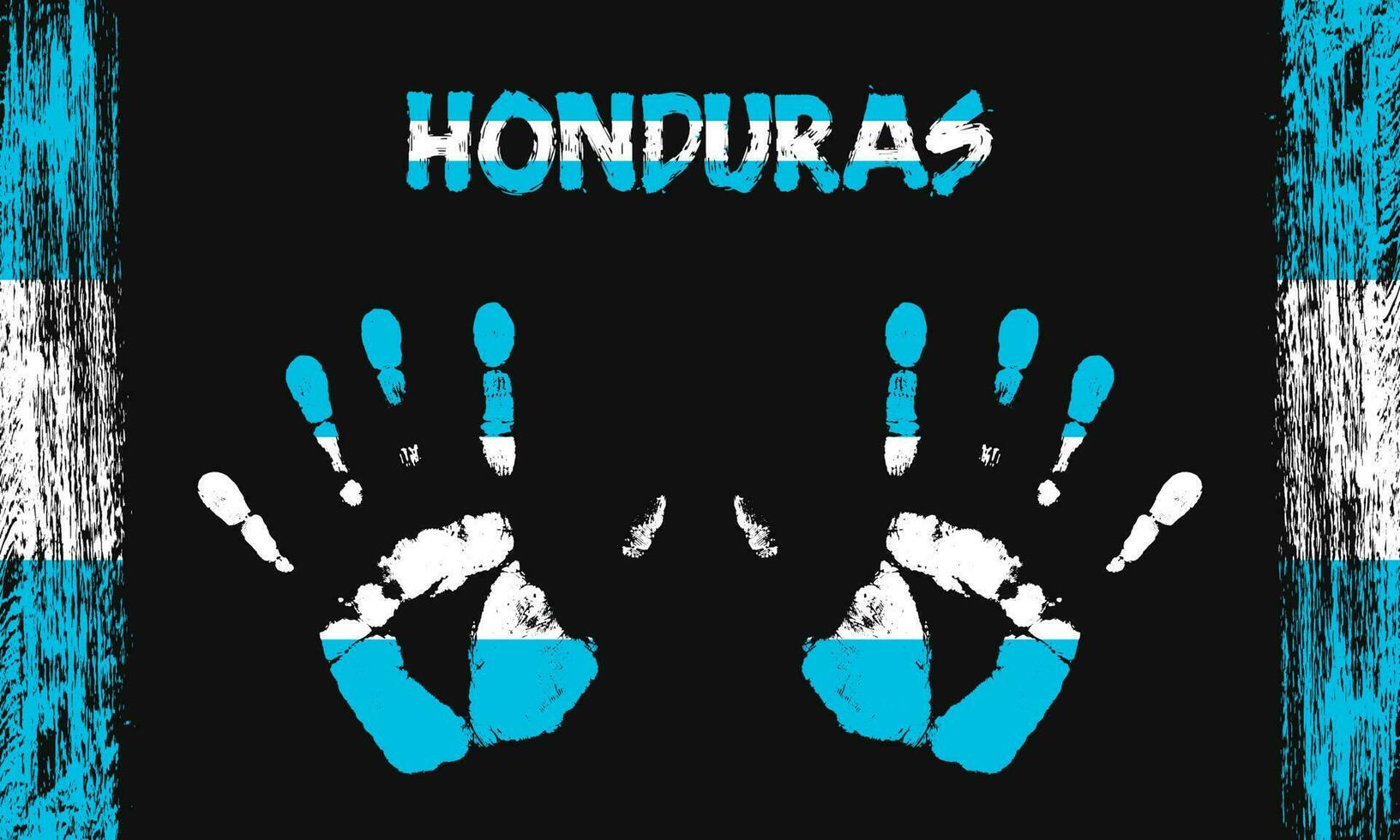 vector vlag van Honduras met een palm