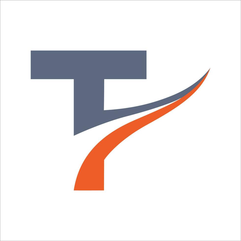 letter t logo vector