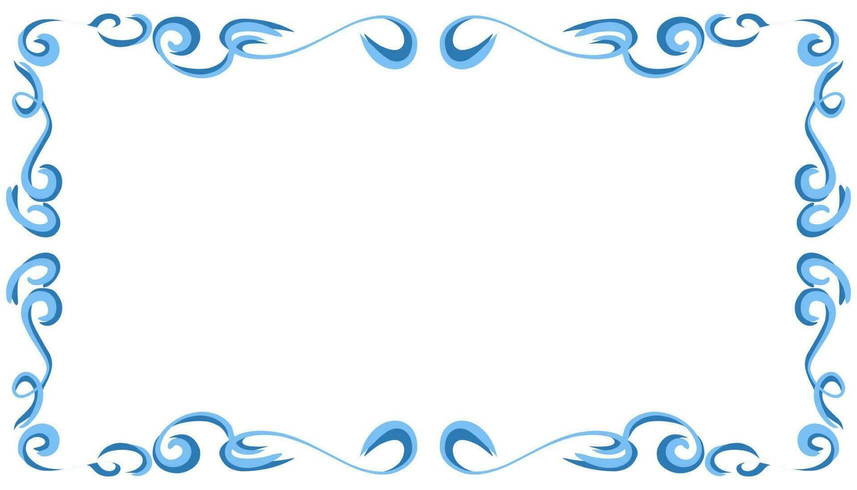 blauw abstract kader achtergrond illustratie vector