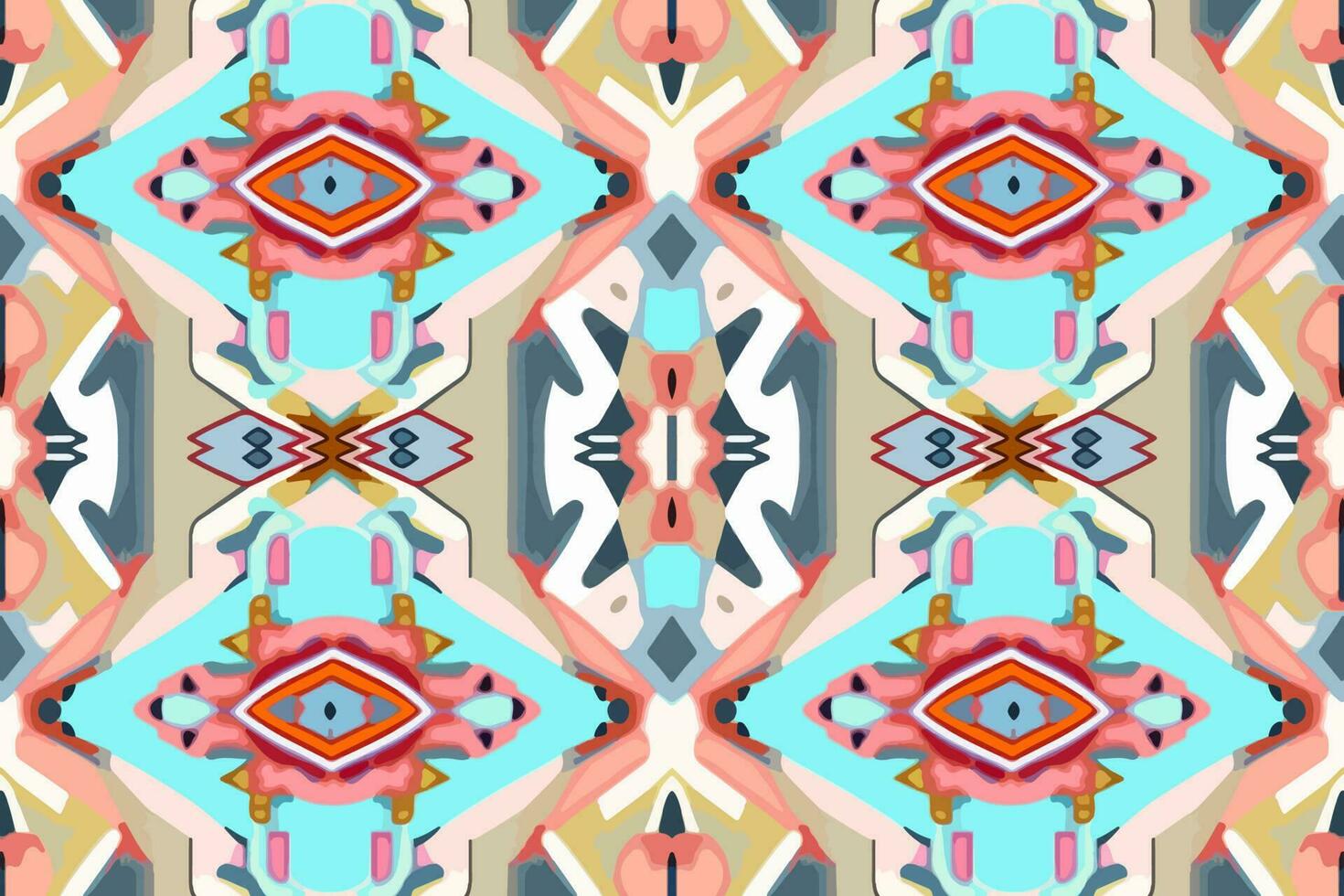 kleding stof textiel ikat meetkundig folklore ornament naadloos patroon pastel toon. abstract grafisch lijn etnisch traditioneel volk antiek tribal modern overladen luxe elegant minimaal wijnoogst retro stijl. vector