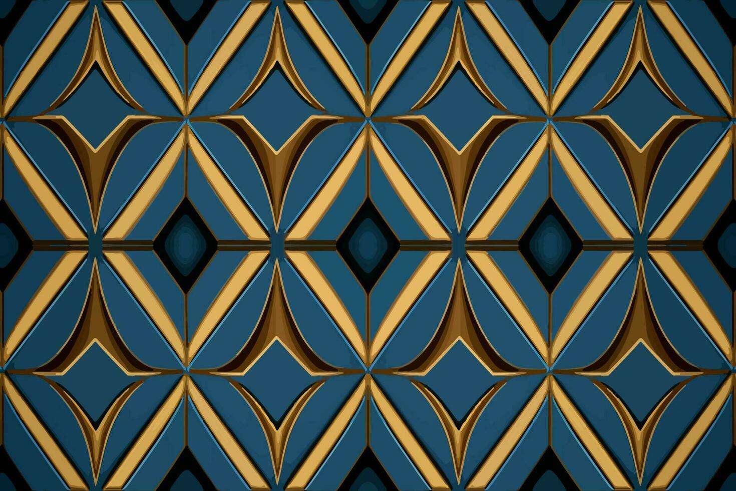 Egyptische diamant naadloos patroon goud en blauw achtergrond. abstract traditioneel volk oud oude antiek tribal etnisch grafisch lijn. overladen elegant luxe wijnoogst retro stijl voor structuur textiel. vector