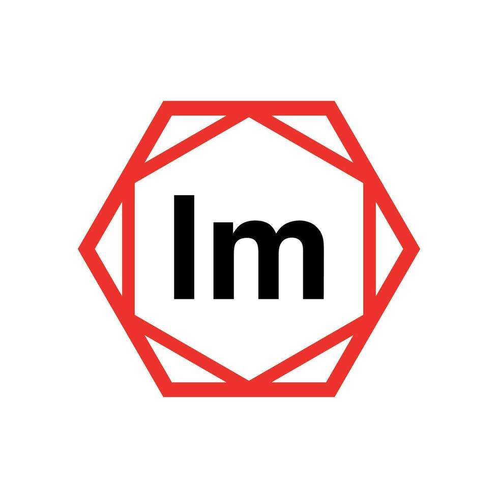 lm bedrijf naam eerste brieven icoon. lm monogram. vector