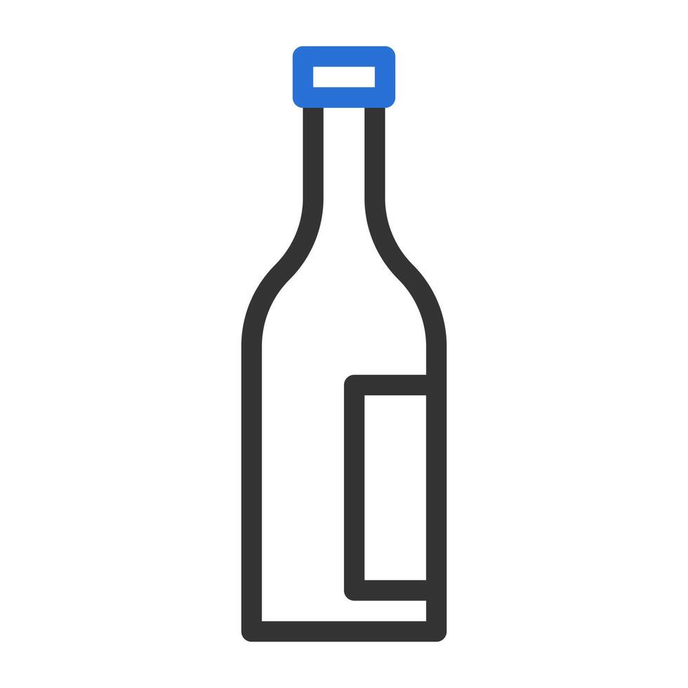 glas icoon duokleur grijs blauw kleur Pasen symbool illustratie. vector