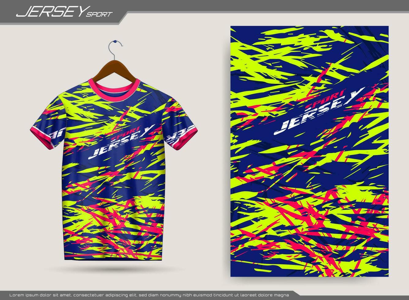 Jersey sport- t-shirt ontwerp. geschikt voor Jersey, achtergrond, poster, enz. vector