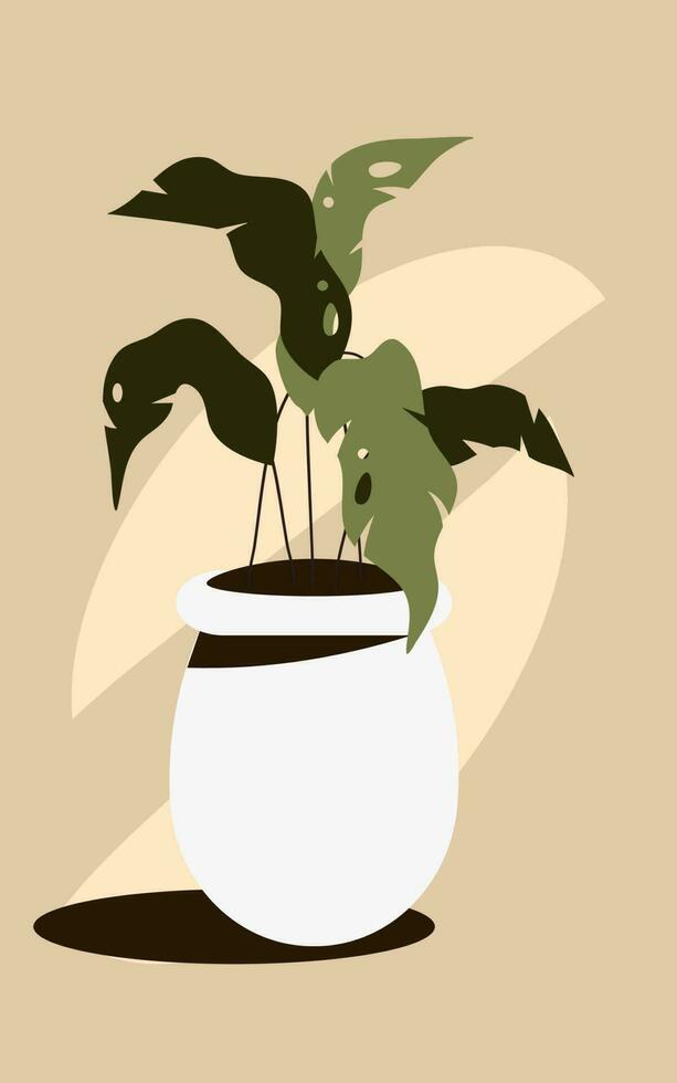 botanisch natuur decoratief planten vector