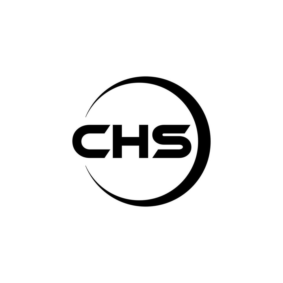 chs brief logo ontwerp in illustratie. vector logo, schoonschrift ontwerpen voor logo, poster, uitnodiging, enz.