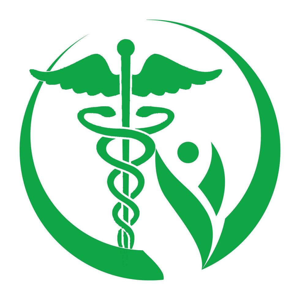 welzijn en geneeskunde symbool vector logo ontwerp