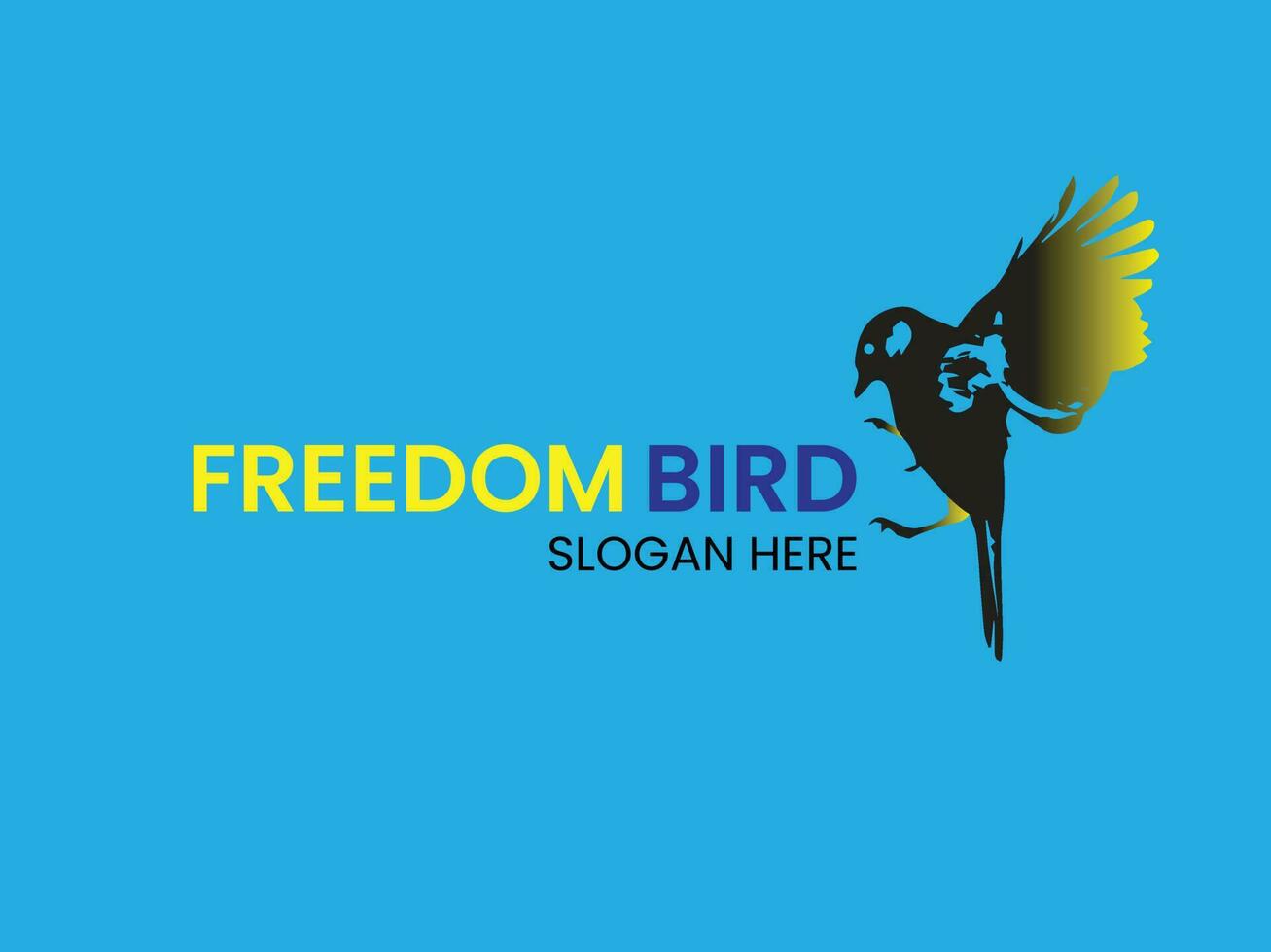 vrijheid vogel logo voor Victor sjabloon vector
