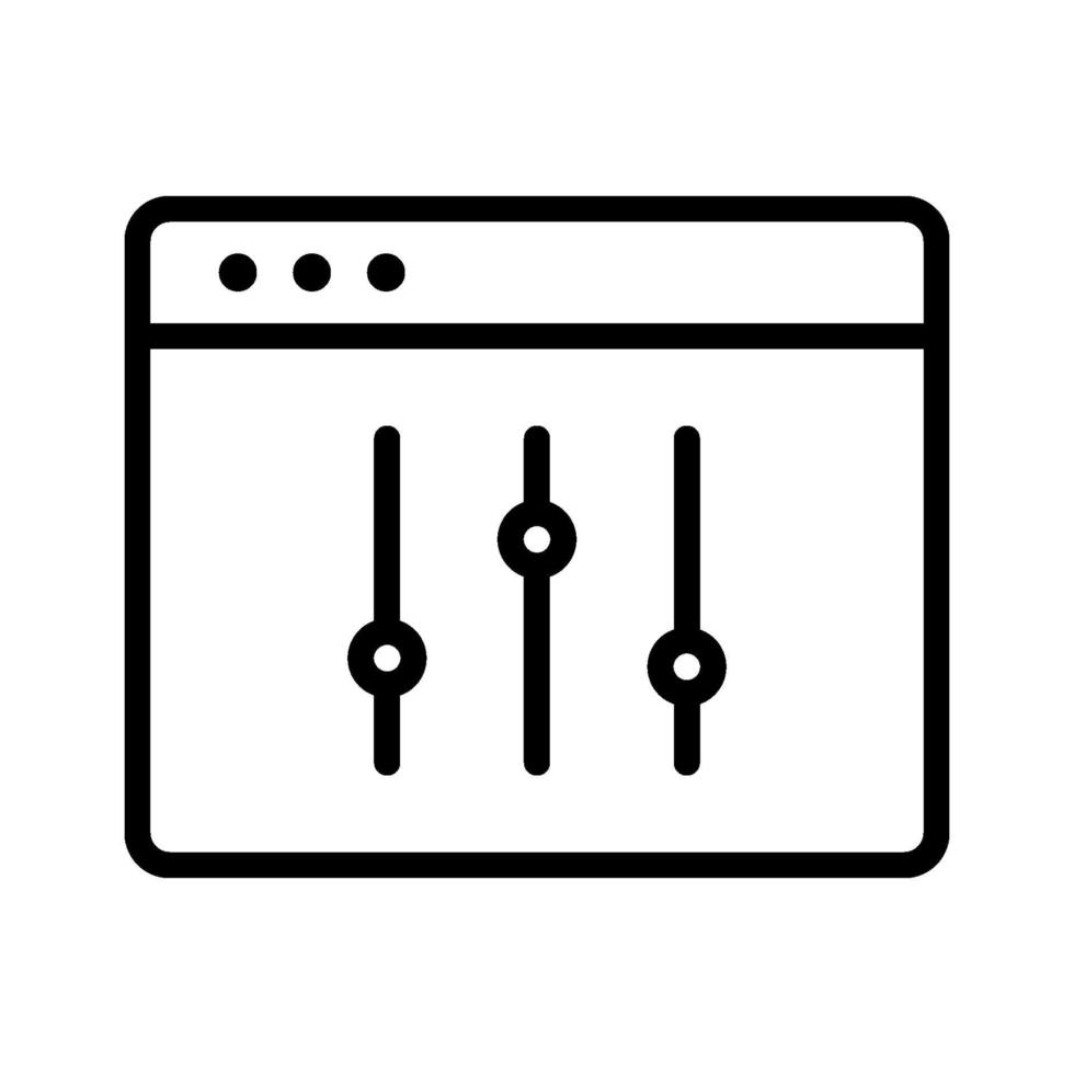 toepassingsconfiguratiepictogram vector