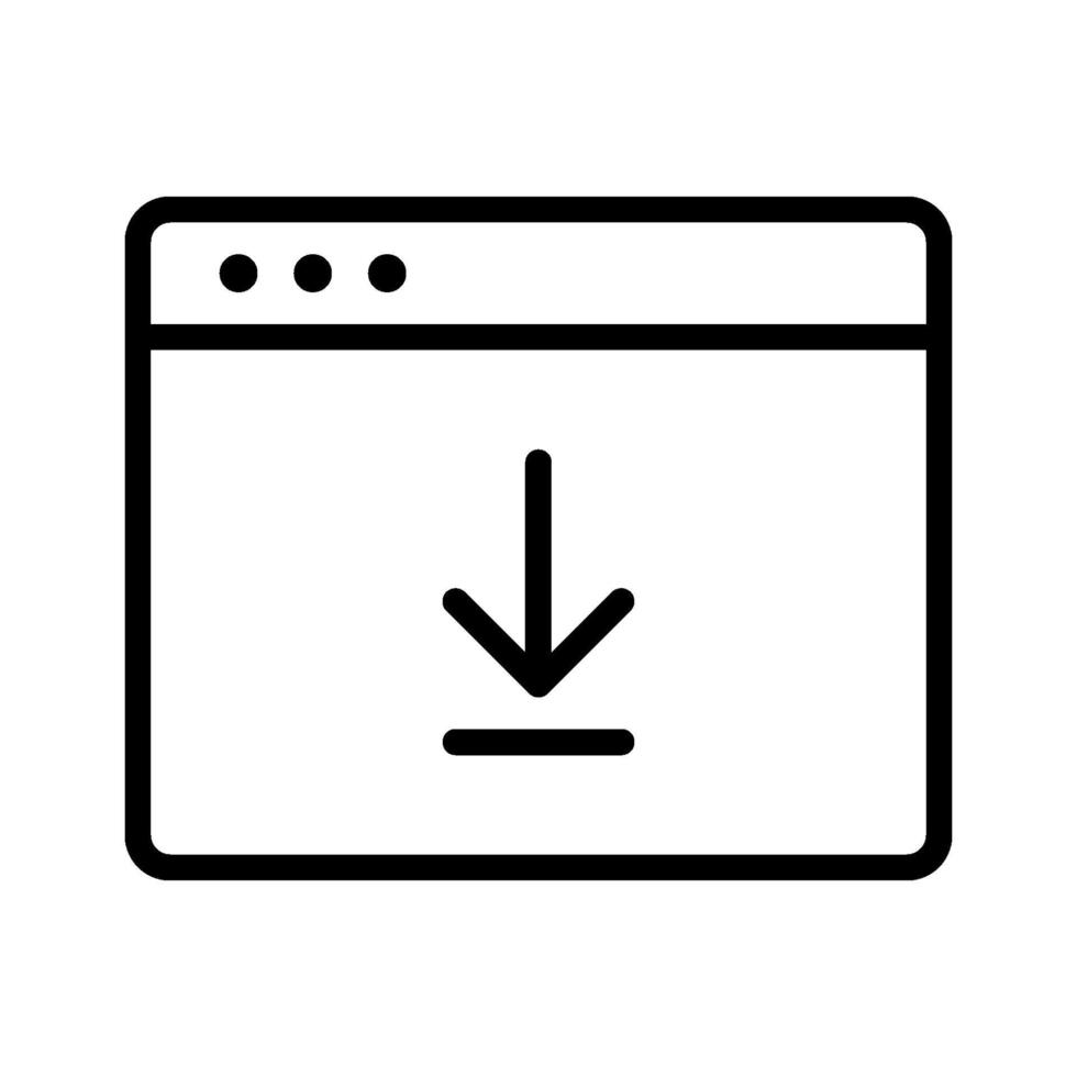 downloadpictogram van de browser vector