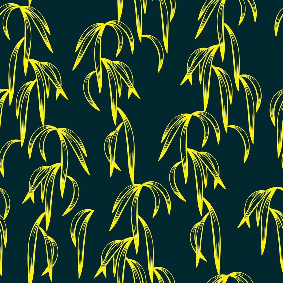 decoratief blad. naadloos patroon met tropisch bladeren. vector illustratie.