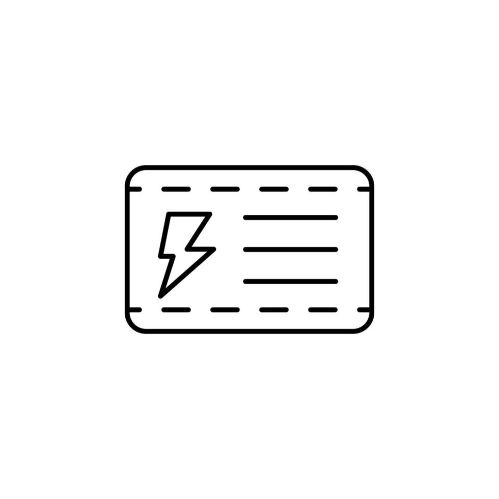 elektriciteit, licentie vector icoon illustratie