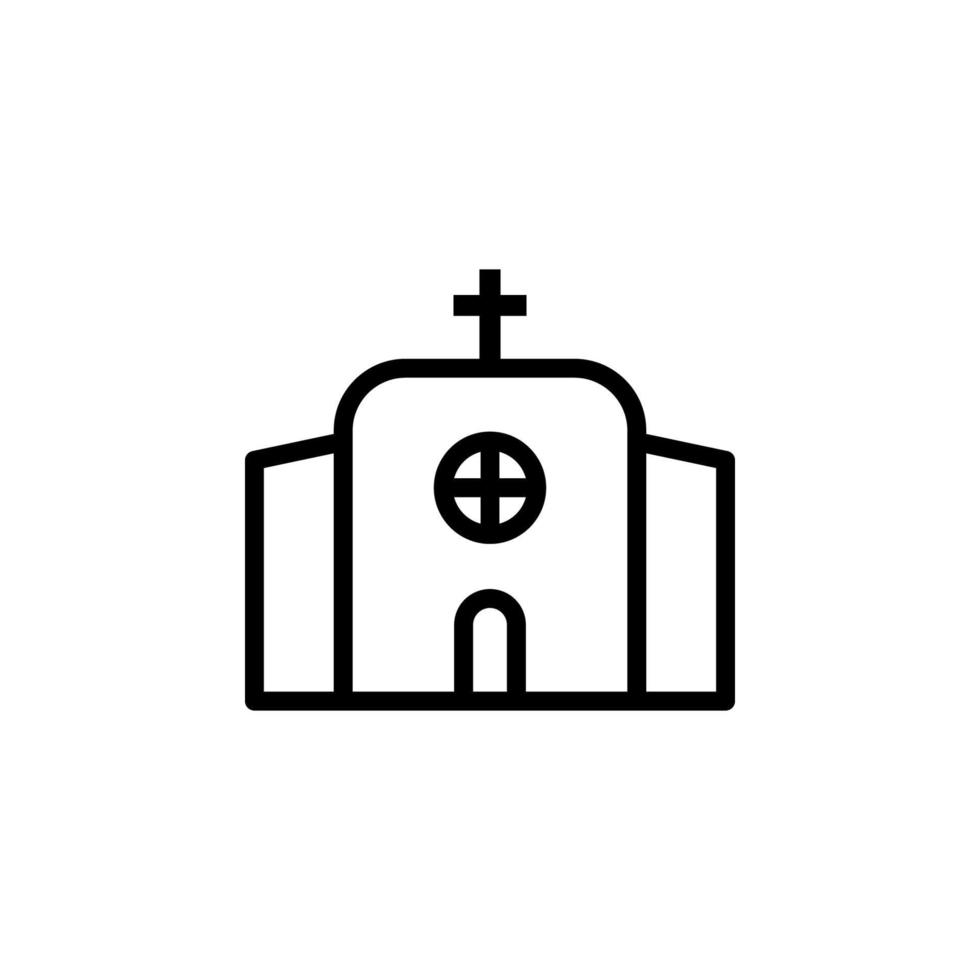 gebouw kerk vector icoon illustratie