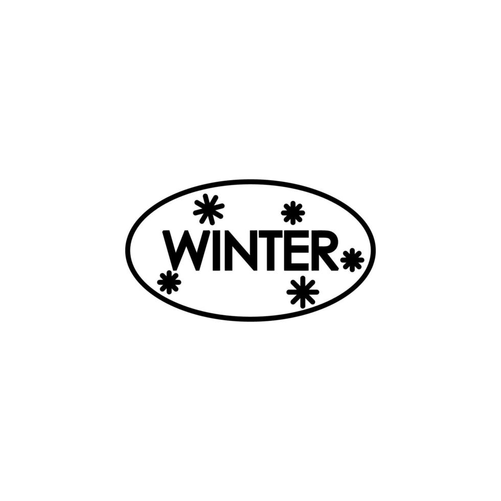 winter sneeuw concept lijn vector icoon illustratie