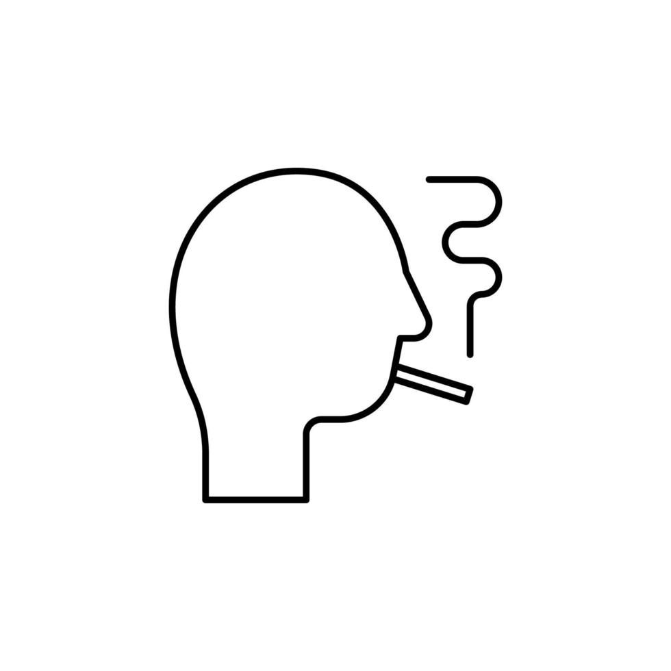 roken, roker, sigaren, gebruiker vector icoon illustratie