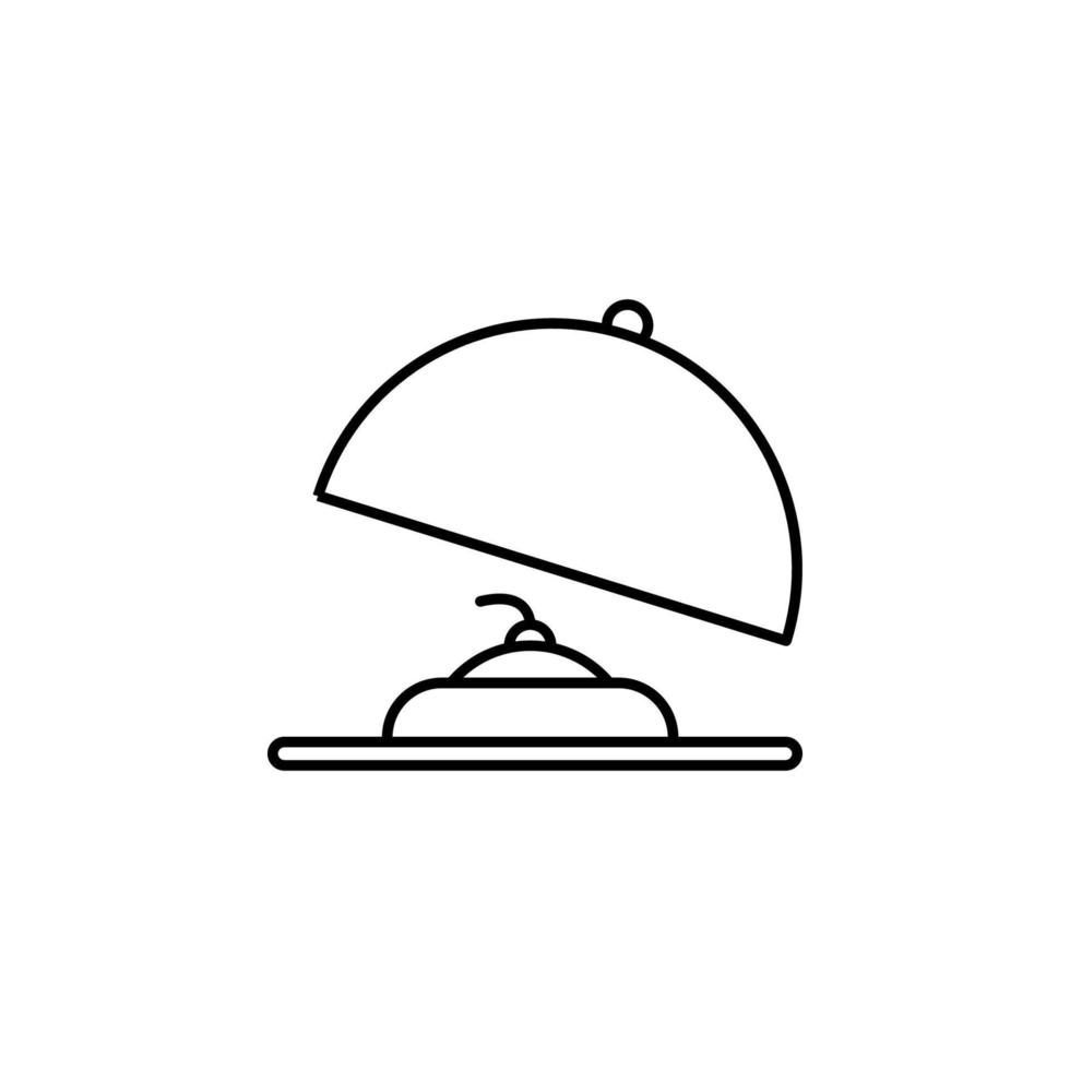 taart in een dienblad vector icoon illustratie