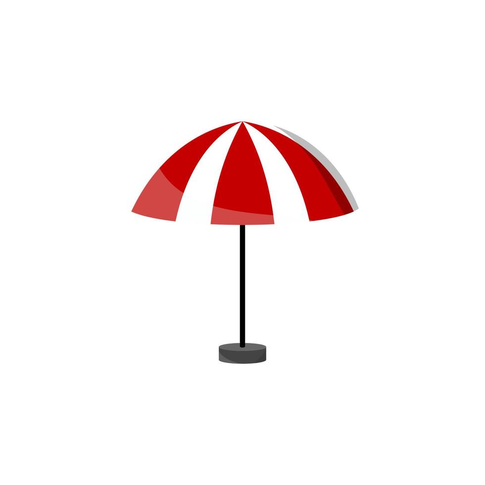zon paraplu gekleurde vector icoon illustratie
