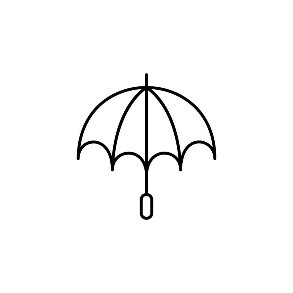paraplu, golf vector icoon illustratie