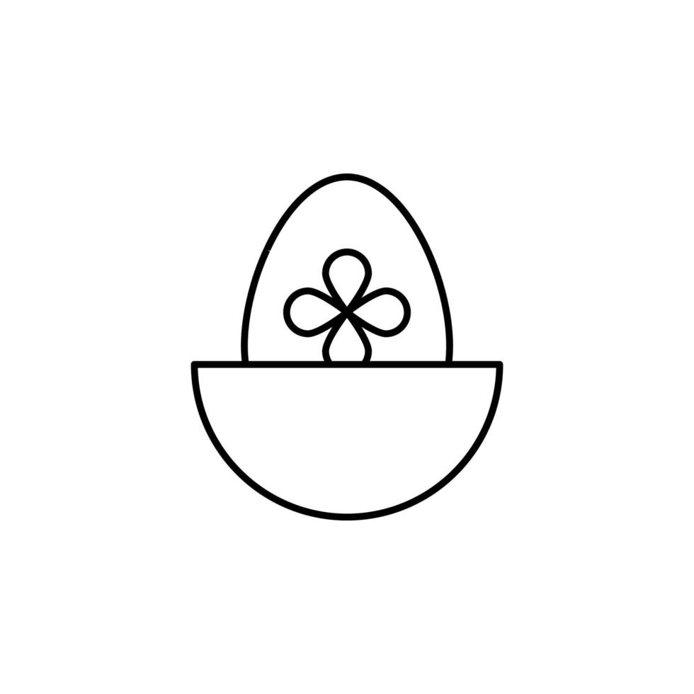 gekookt, Pasen, ei vector icoon illustratie