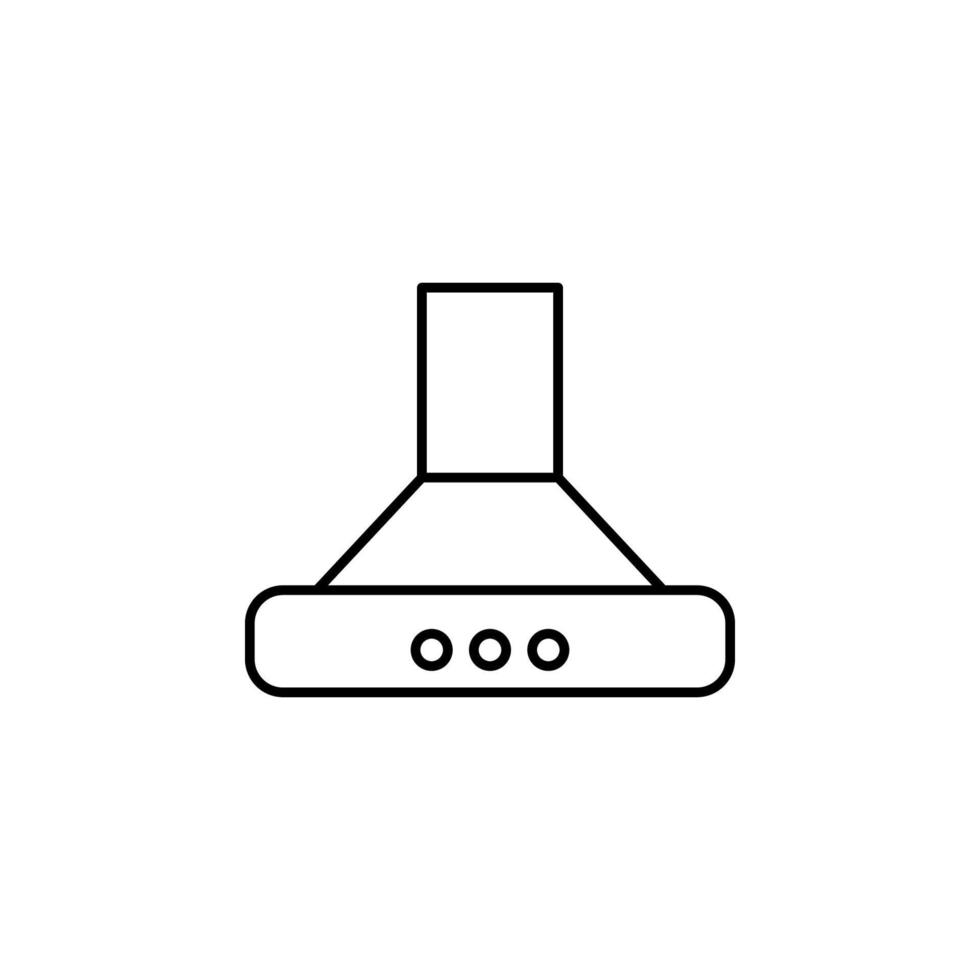 aspirator keuken vector icoon illustratie