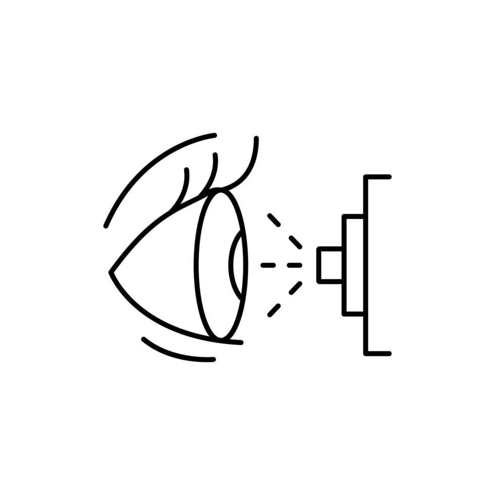 laser chirurgie oog vector icoon illustratie