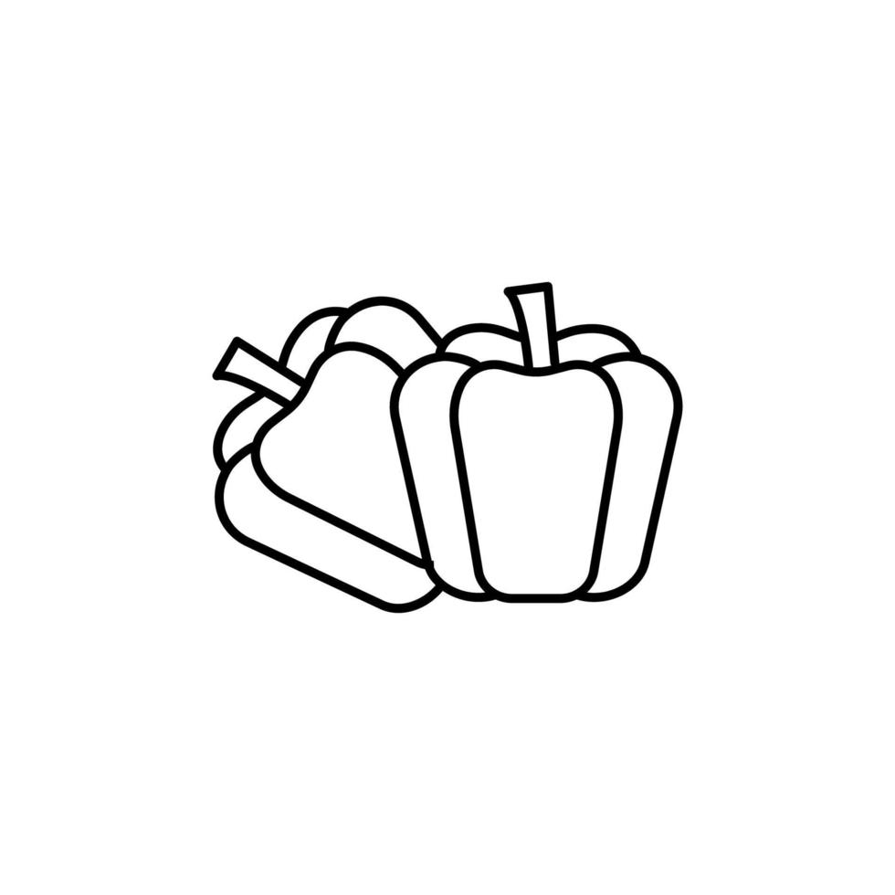 peper groente vector icoon illustratie