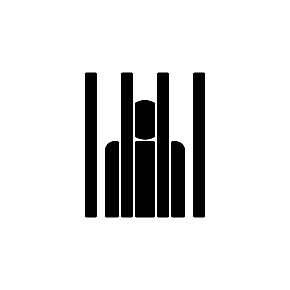 politiek gevangene vector icoon illustratie