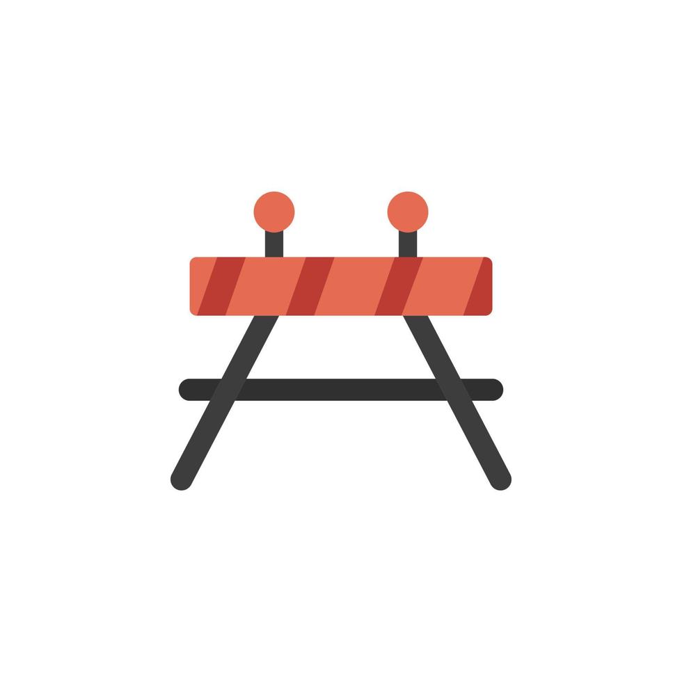barrière, geblokkeerd, veiligheid vector icoon illustratie